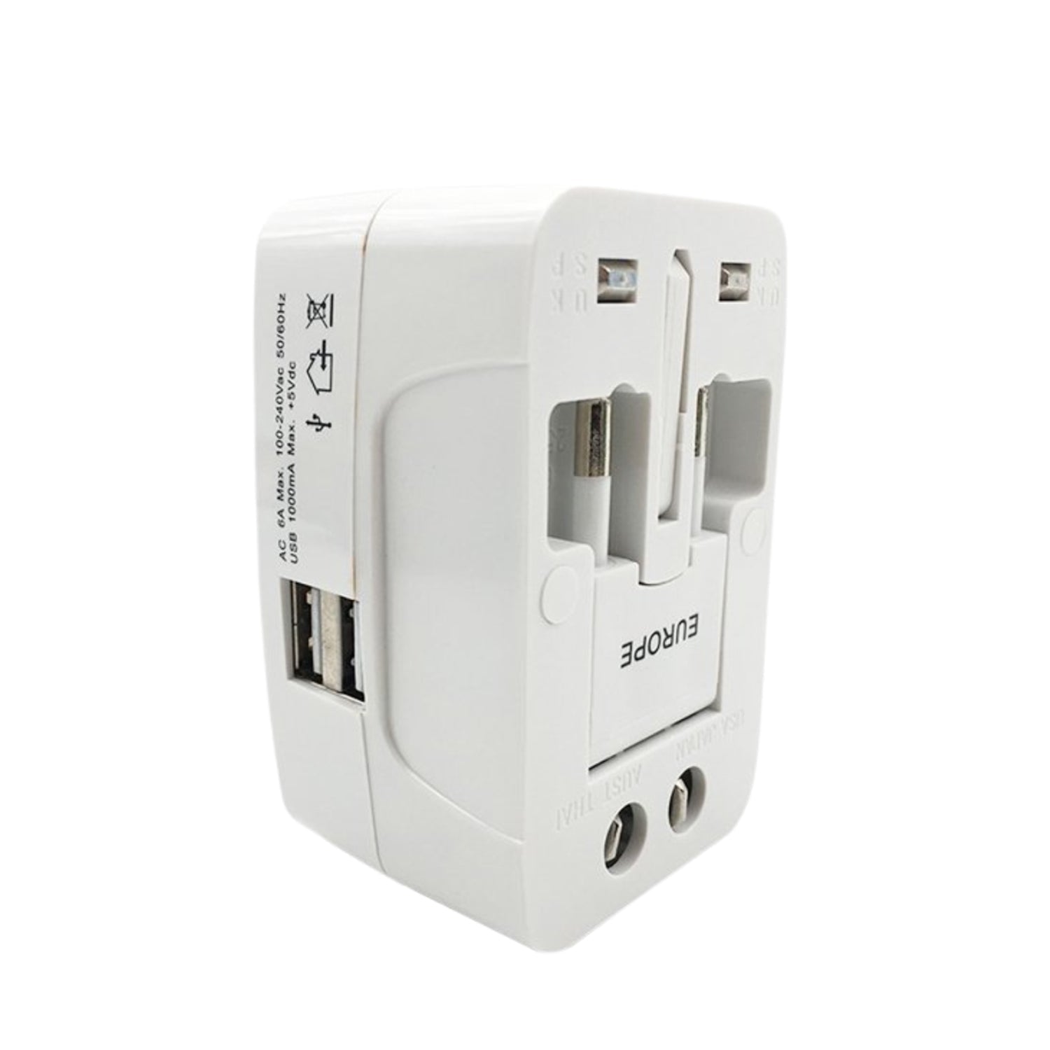 All-in-One Universal Worldwide Travelling AC Adaptor Plug (AU / UK / US / EU) International Power Charger Electric USB Power Plug Socket Adapter Converter (1 Pc) All-in-One Universal Worldwide Travelling AC Adaptor Plug (AU / UK / US / EU) International Power Charger Electric USB Power Plug Socket Adapter Converter (1 Pc)